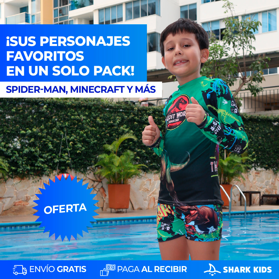 PACK 1 PIJAMA + 1 TRAJE DE BAÑO NIÑO