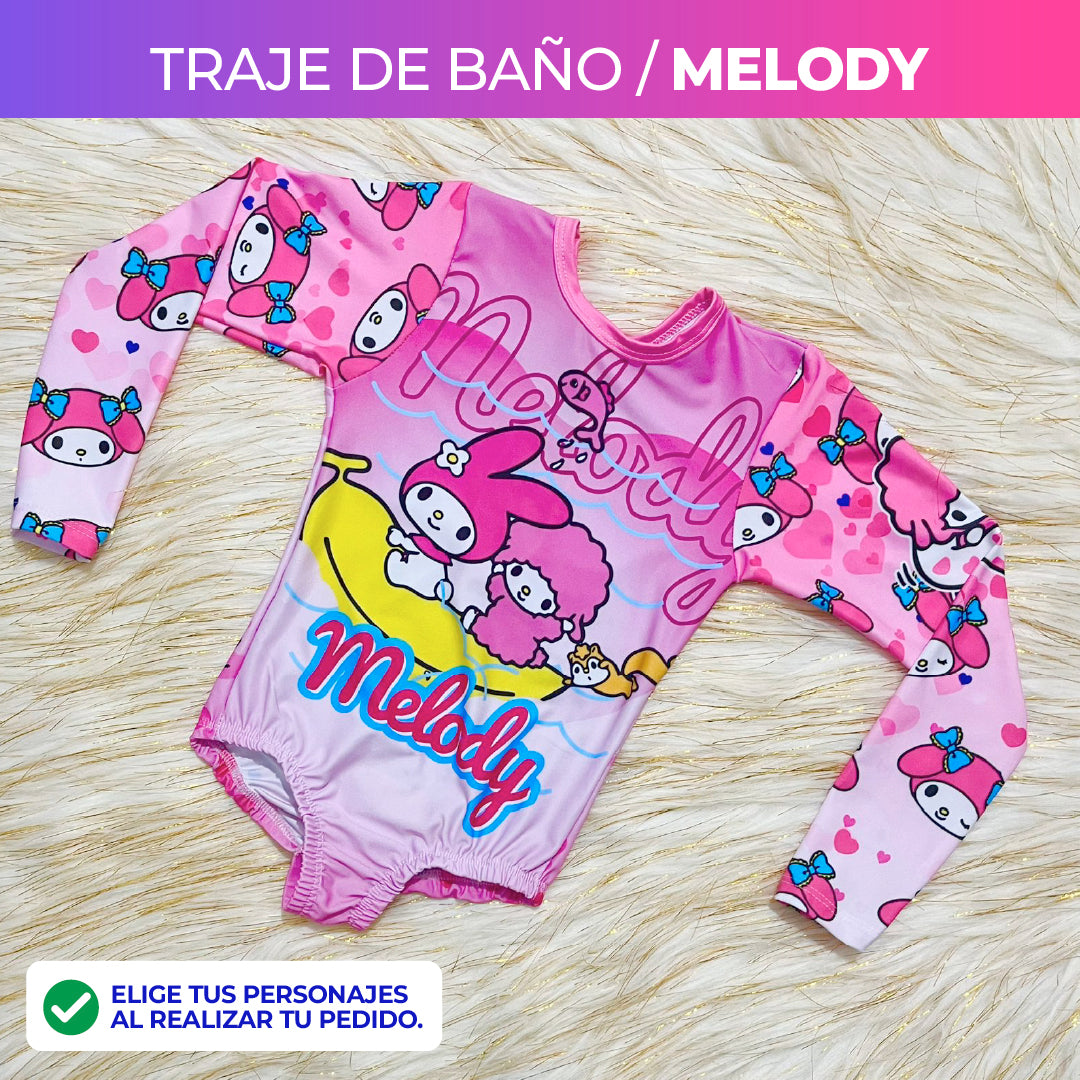 PACK 1 PIJAMA + 1 TRAJE DE BAÑO NIÑA