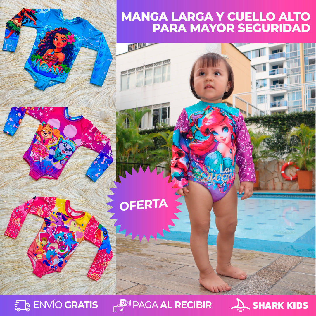 PACK 1 PIJAMA + 1 TRAJE DE BAÑO NIÑA